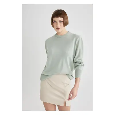 DEFACTO Regular Fit Crew Neck Basic Knitwear Sweater