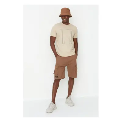 Trendyol Shorts - Brown - Normal Waist