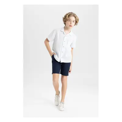 DEFACTO Boy's Gabardine Basic Shorts