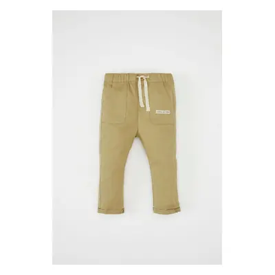 DEFACTO Baby Boy Double Straight Leg Pocket Laced Elastic Waist Gabardine Trousers