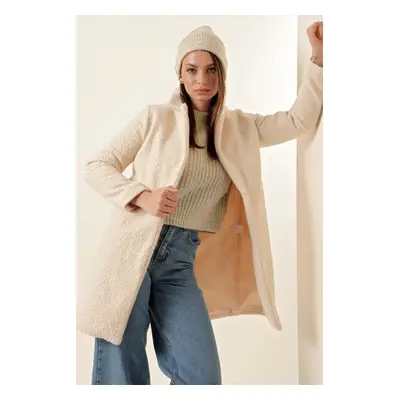 Bigdart Oversize Cachet Coat - Ecru