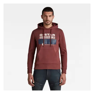 G-STAR Sweatshirt - Originals hdd sw burgundy