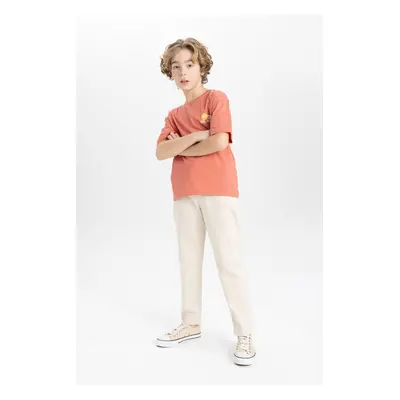 DEFACTO Boys' Balloon Fit Standard Cuff Twill Trousers