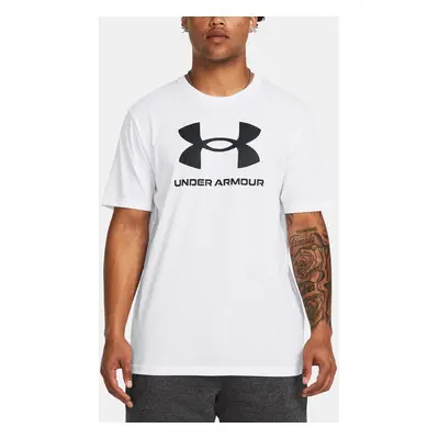 Under Armour Tričko UA SPORTSTYLE LOGO UPDATE SS-WHT - Pánské