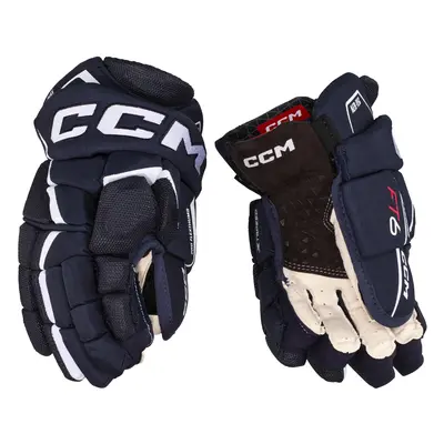 Hokejové rukavice CCM JetSpeed FT6 Navy/White palců