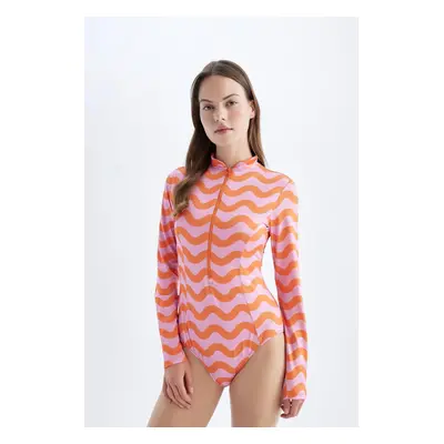 DEFACTO Fall In Love Regular Fit Printed Surf Swimsuit