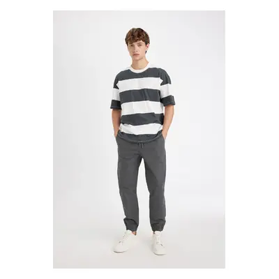 DEFACTO Jogger Pants with Elastic Waistband and Tie