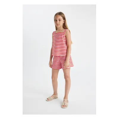 DEFACTO Girls' Striped Shorts