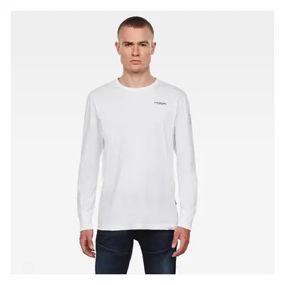 G-STAR T-shirt - Base R T L\S white