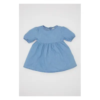 DEFACTO Baby Girl Short Sleeve Jean Dress