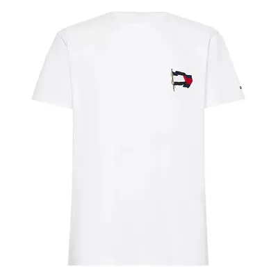 Tommy Hilfiger T-shirt - WAVY FLAG CASUAL TEE white