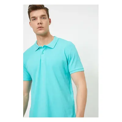 Koton Men's Mint Green Polo Neck T-shirt