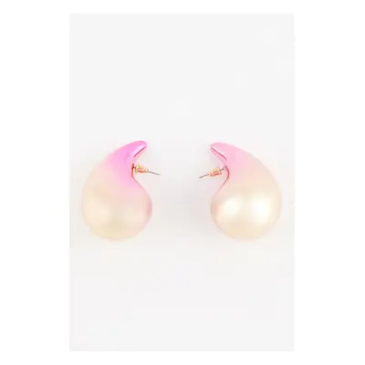 DEFACTO Women's Pink Drop Earrings