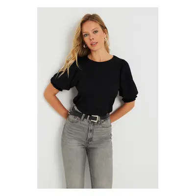 Cool & Sexy Women's Cress Blouse Black