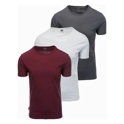 Ombre BASIC 3-pack cotton t-shirt set