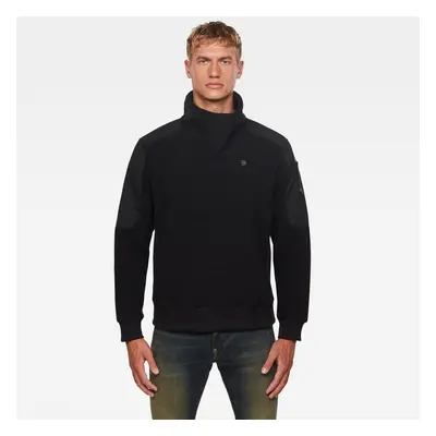 G-STAR Sweatshirt - Tech Fleece funnel zip sw l\s black