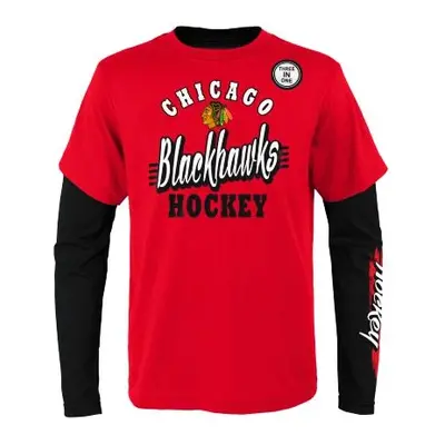 Dětské tričko Outerstuff TWO MAN ADVANTAGE IN COMBO CHICAGO BLACKHAWKS