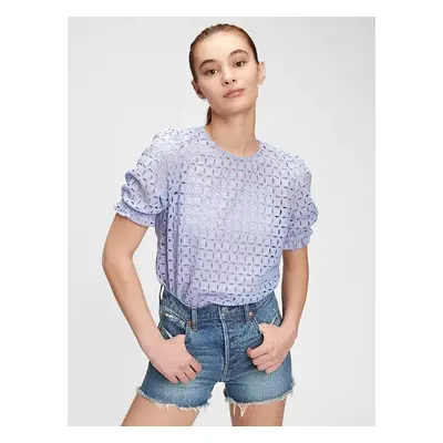 GAP Top eyelet puff sleeve - Dámské