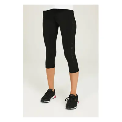 Lumberjack CT1163 CARLA SLOGAN 3/4 BLACK Woman Leggings