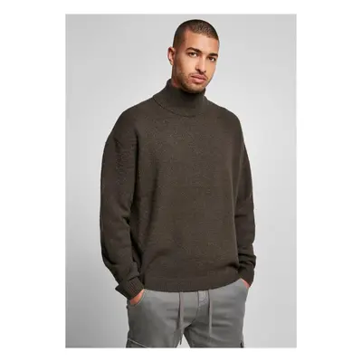 Oversized Roll Neck Svetr Blackbird