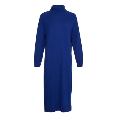 Tommy Hilfiger Dress - WOOL CASH ROLL NK SW blue