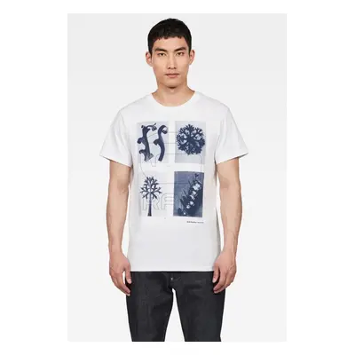 G-STAR T-shirt - Rijks graphic r t s\s white