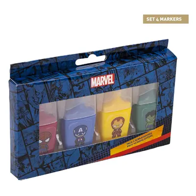 FLUOR MARKERS PACK X4 AVENGERS