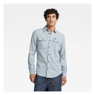 G-STAR Shirt - Marine slim shirt l\s blue