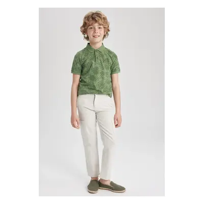 DEFACTO Boy's Standard Leg Linen Look Trousers