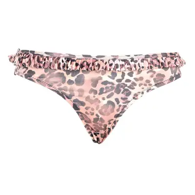 Trendyol Leopard Print Frilly Bikini Bottom