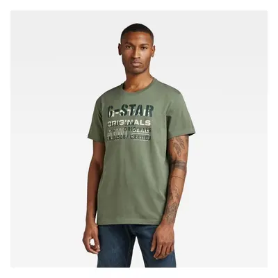 G-STAR T-shirt - Stencil originals r t green