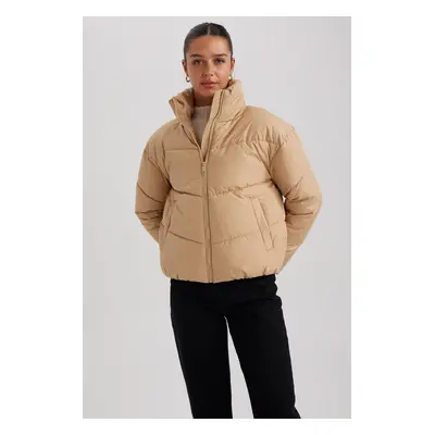 DEFACTO Waterproof Relax Fit Stand Collar Puffer Jacket