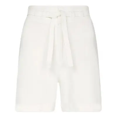 Tommy Hilfiger Shorts - DNM FLARE HW SHORT WHITE BELT white