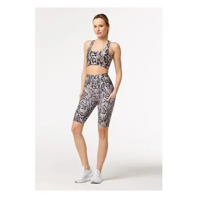 Bittersweet Paris Woman's Snake Skin Biker Shorts C-LPBS-Print BSP273