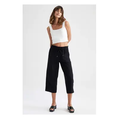 DEFACTO Paperbag Fit Crop Culottes