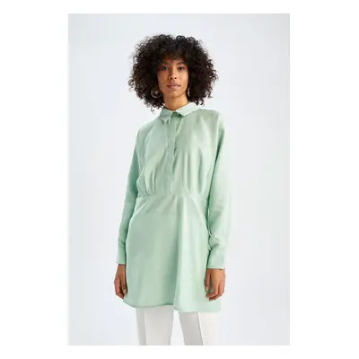 DEFACTO Relax Fit Basic Long Sleeve Shirt Tunic