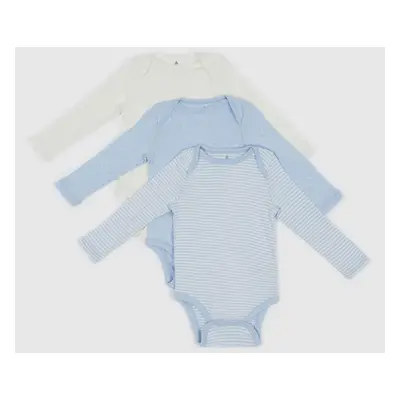 GAP Baby body s dlouhým rukávem, 3ks - Kluci