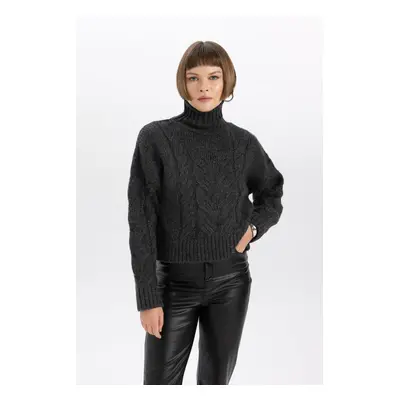 DEFACTO Relax Fit Half Turtleneck Knitwear Sweater