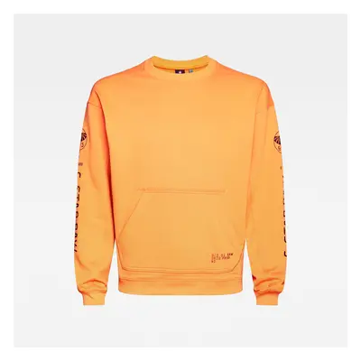 G-STAR Sweatshirt - Sleeve Graphic Sweat orange