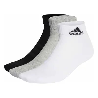 Ponožky adidas Cushioned Sportswear Ankle Socks Pairs Grey/White/Black