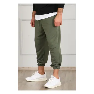 Madmext Khaki Oversize Short Leg Men's Tracksuit