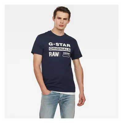 G-STAR T-shirt - Graphic r t s\s dark blue