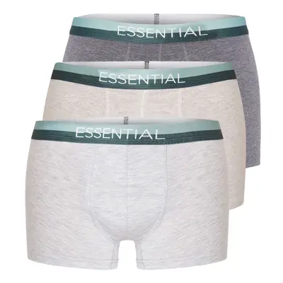 Trendyol 3-Pack Patterned/Plain Cotton Boxer