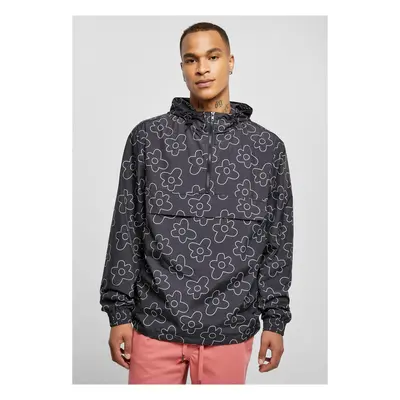 Květina AOP Pull Over Jacket blackflower