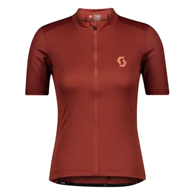 Dámský cyklistický dres Scott Endurance S/Sl Rust Red/Brick Red