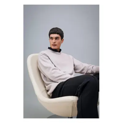 DEFACTO Relax Fit Crew Neck Basic Plain Knitwear Sweater