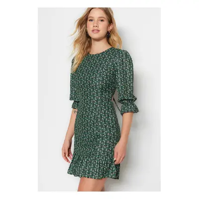 Trendyol Green Back Detail Woven Woven Dress