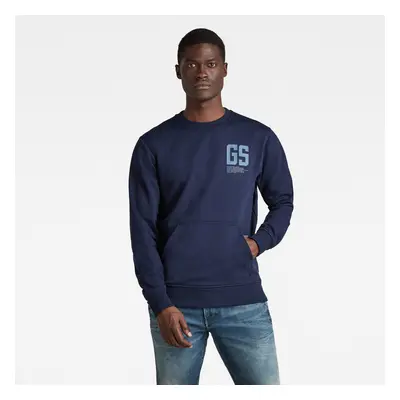 G-STAR Sweatshirt - Stitch pocket r sw blue