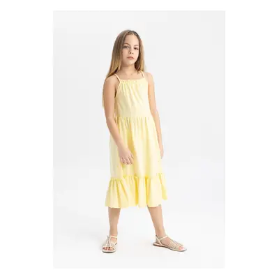 DEFACTO Girls' Strap Dress