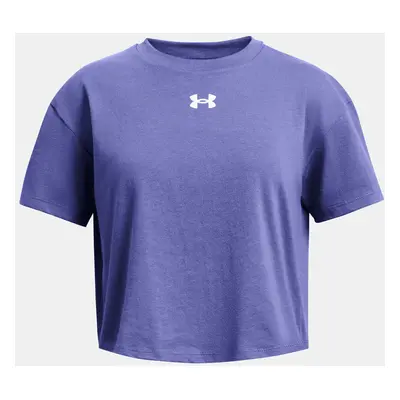 Under Armour Tričko UA CROP SPORTSTYLE LOGO SS-PPL - Holky